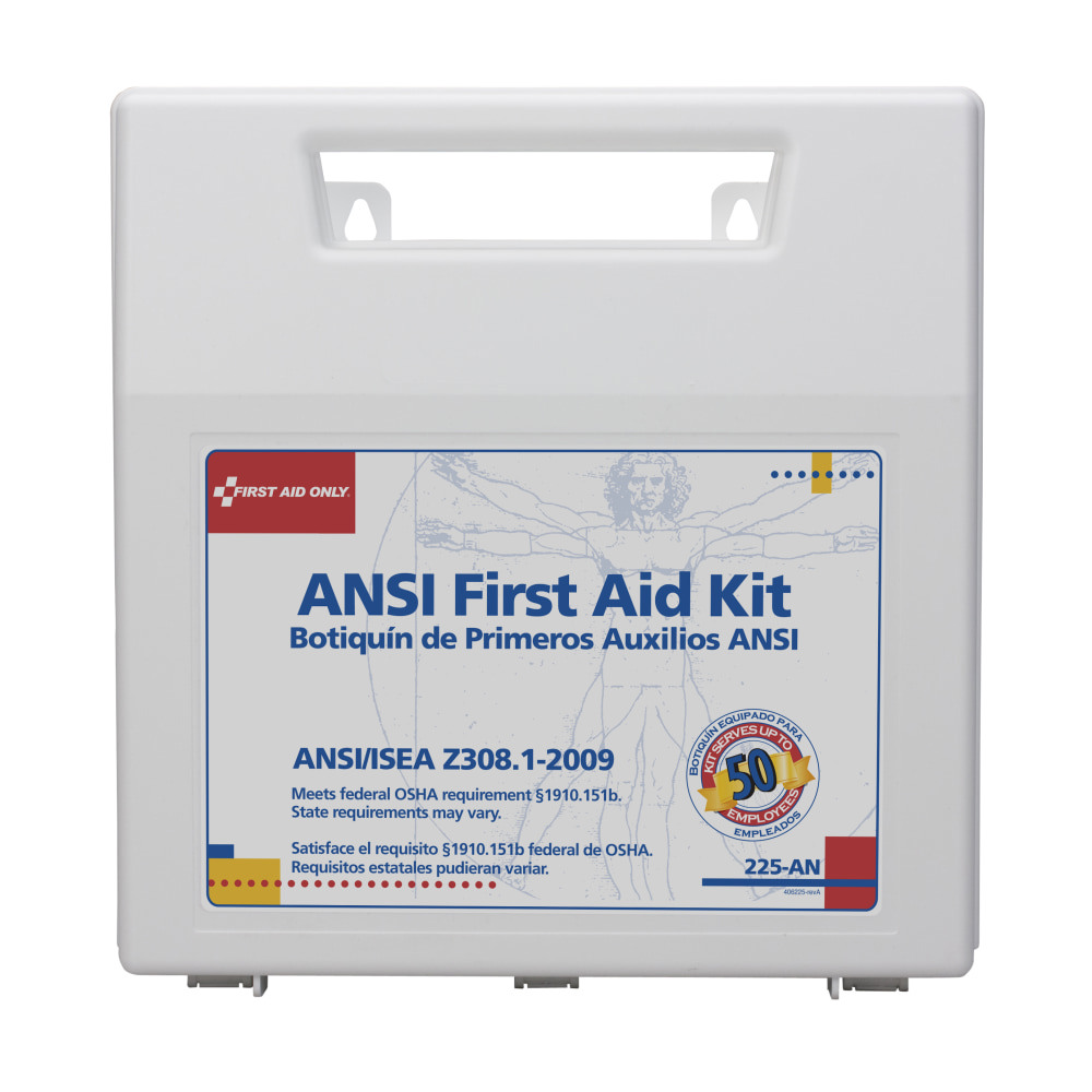 Industrial First Aid Kit: 195 Pc, for 50 People